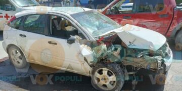 Conductor sufre crisis convulsiva y provoca choque múltiple en Ciudad Victoria