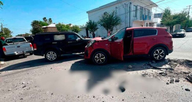 Conductora choque Nuevo Laredo