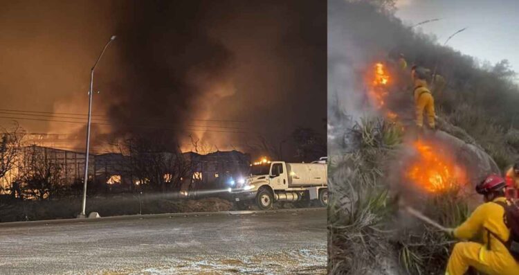 Continúan 3 incendios activos en Nuevo León; autoridades los siguen combatiendo