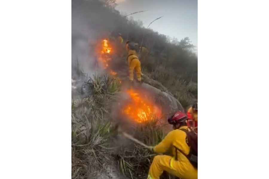 Continúan 3 incendios activos en Nuevo León; autoridades los siguen combatiendo