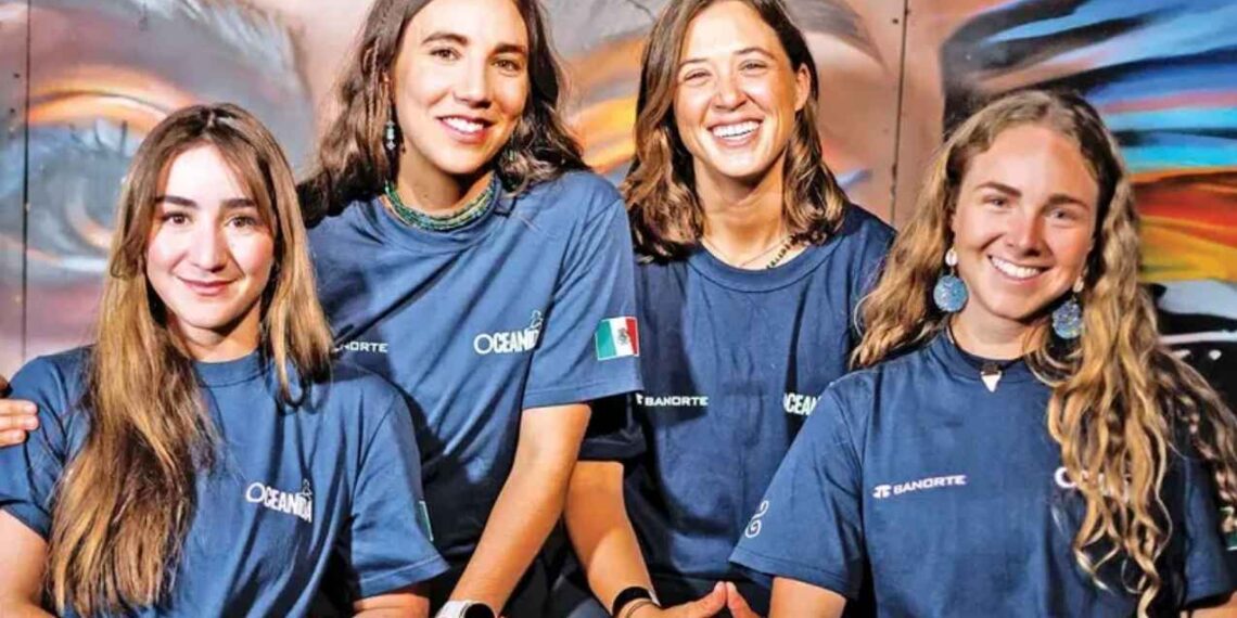 Cuatro mexicanas buscan hacer historia cruzando el Atlántico a remo