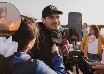 Alcalde Beto Granados asiste al lanzamiento del cohete Starship