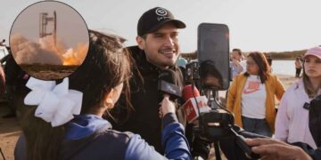 Alcalde Beto Granados asiste al lanzamiento del cohete Starship