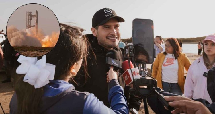 Alcalde Beto Granados asiste al lanzamiento del cohete Starship
