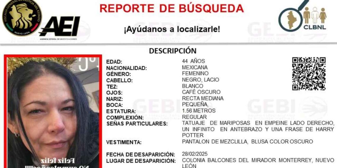 Desaparece maestra en Monterrey