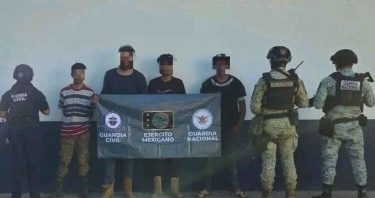 Apatzingán delincuente detuvieron cuatro