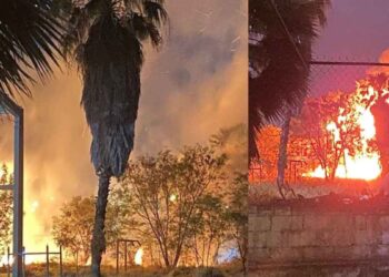 Se registra incendio en una escuela primaria de San Nicolás, Nuevo León, y deja afectaciones en el servicio eléctrico