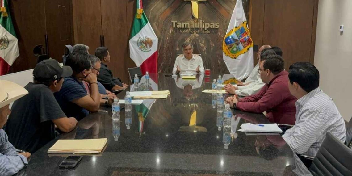 “Estoy del lado de ustedes” Américo Villarreal a representantes ejidales de Llera, Tamaulipas
