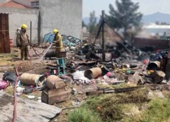 Explosión Tultepec hombre herido