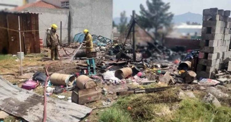 Explosión Tultepec hombre herido