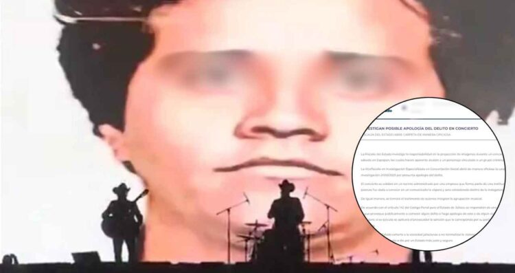 Fiscalía de Jalisco abre carpeta de investigación tras la proyección de imágenes de 'El Mencho' durante concierto en Zapopan