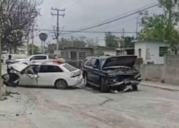 mujer choque Río Bravo