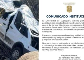 Guanajuato lamenta muerte estudiantes