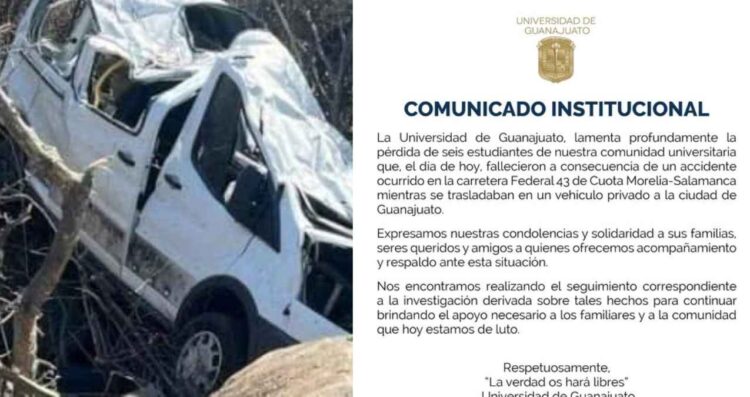 Guanajuato lamenta muerte estudiantes