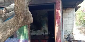 Hombre con discapacidad resulta con quemaduras tras incendio en su vivienda en Mante, Tamaulipas