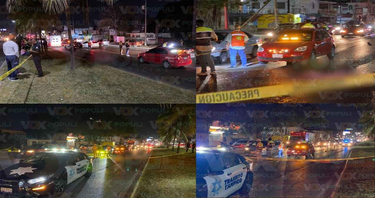Hombre muere tras ser atropellado por vehículo en Tampico, Tamaulipas