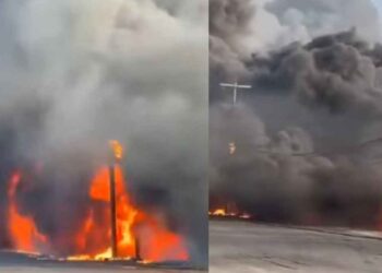 Incendio carretera García