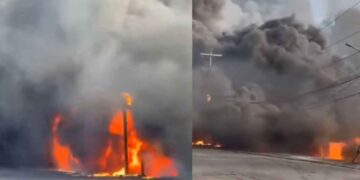 Incendio carretera García