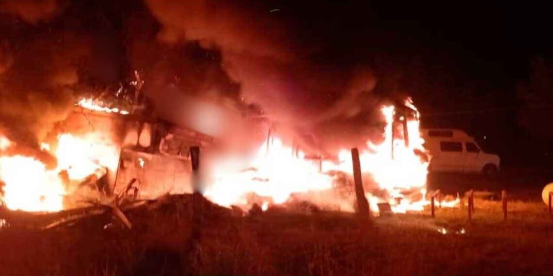 Incendio pesera San Fernando