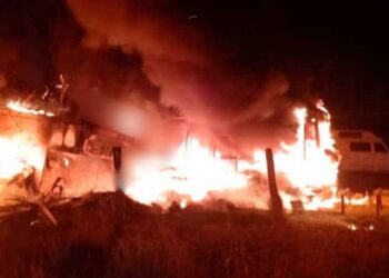 Incendio pesera San Fernando