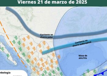 Lluvia, frío y calor clima del viernes 21 de marzo en México