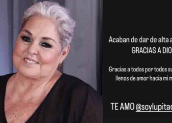 Lupita D'Alessio sale del hospital y continuará su recuperación en casa
