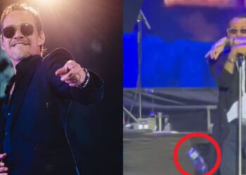 Marc Anthony recibe botellazo en pleno concierto