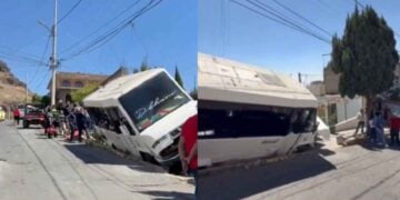 Microbús de la Ruta 79 pierde el control e impacta contra una casa en CDMX