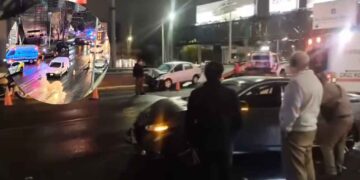 Monterrey: Choque múltiple en la avenida Gonzalitos deja un herido