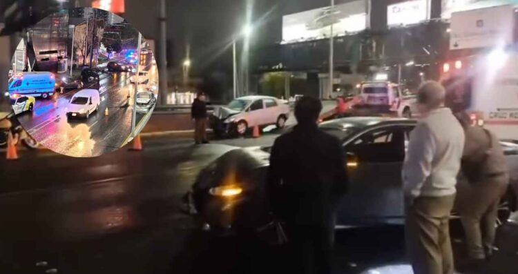Monterrey: Choque múltiple en la avenida Gonzalitos deja un herido