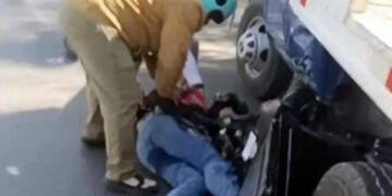 Motociclista lesionado García