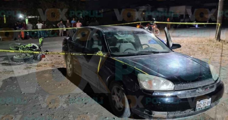 Motociclista muere tras choque en ejido de Ciudad Victoria; el conductor huyó