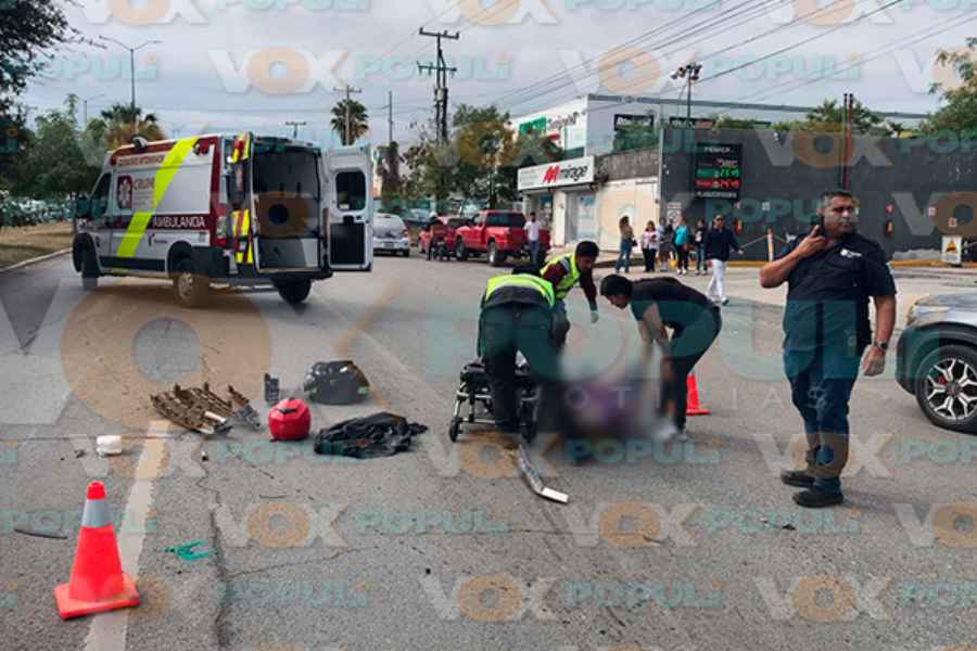 Muere repartidor al ser arrollado por una camioneta en Ciudad Victoria, Tamaulipas