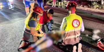 Mujer resulta lesionada al ser atropellada en la Avenida Raul Salinas en Escobedo, Nuevo León