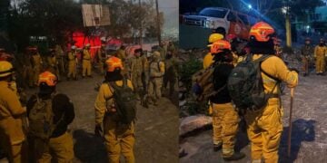 Nuevo León: Reanudan labores para combatir el incendio en el Cerro del Topo Chico