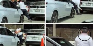 Pelea estacionamiento San Pedro
