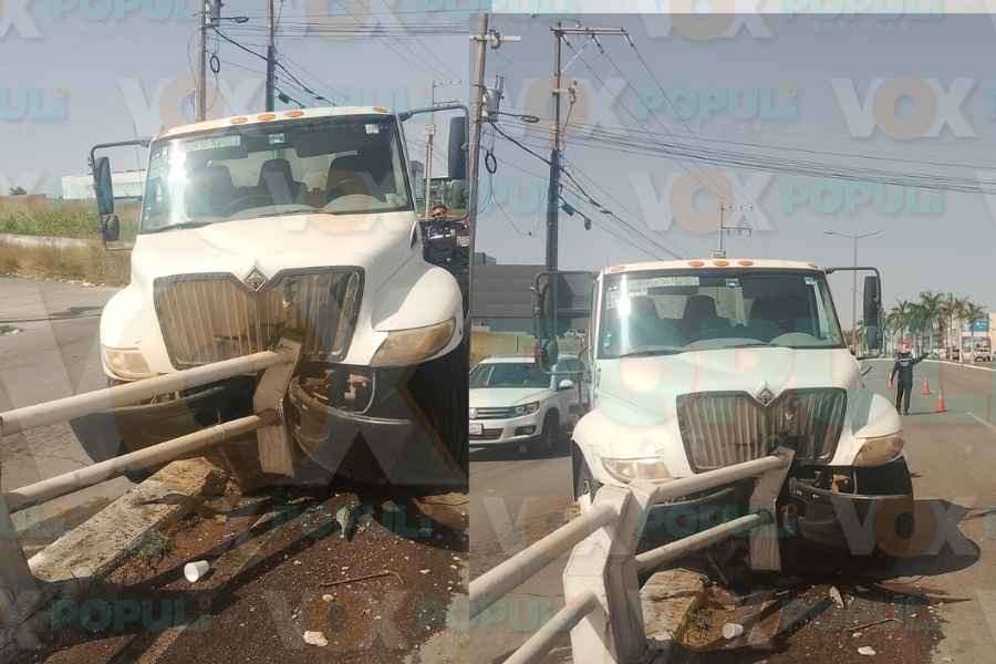 Pipa impacta puente Tampico (1)