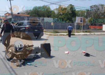 Repartidor sufre accidente en Ciudad Victoria tras choque con camioneta