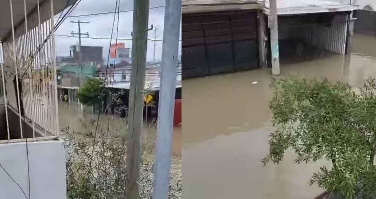 Reynosa, Tamaulipas: Reportan que aún hay personas atrapadas en las plantas altas de las casas en la colonia Lomas del Villar tras fuertes lluvias