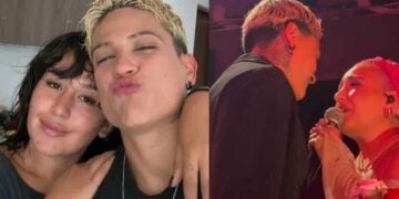 Romina Marcos le escribe romántica canción a su pareja y juntas celebran el amor en el escenario