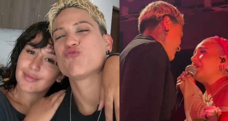 Romina Marcos le escribe romántica canción a su pareja y juntas celebran el amor en el escenario