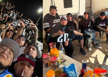 Graban video Santa Fe Klan y El Millonario video en Apodaca, NL