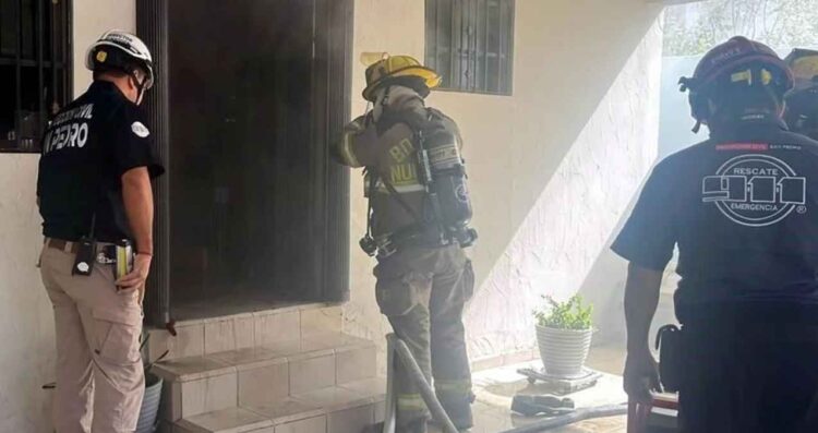 Se incendia vivienda en San Pedro por aparente cortocircuito