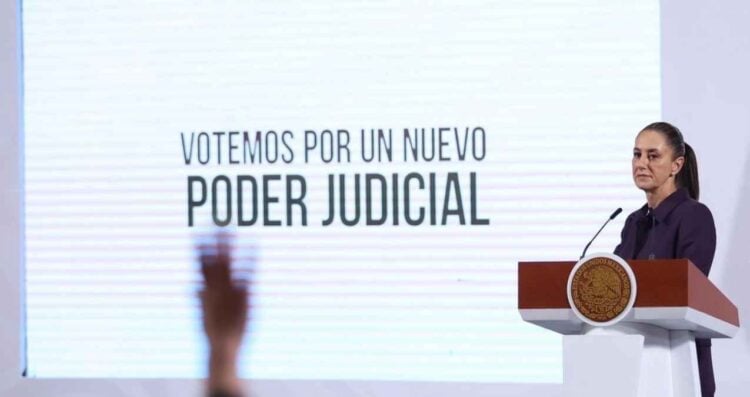 Sheinbaum iglesia facultades campaña Judicial