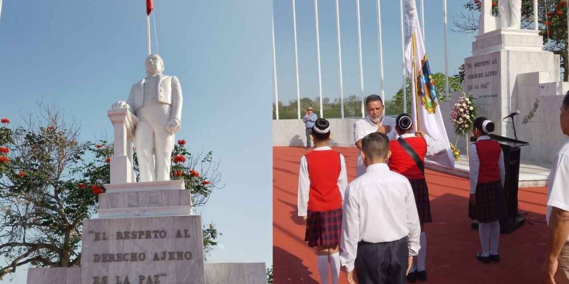 Tampico Conmemora el 219 Aniversario del Natalicio de Benito Juárez
