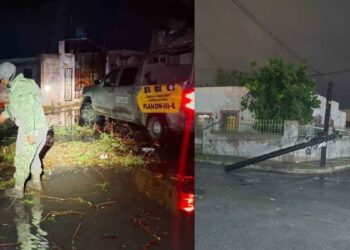 Tormenta atípica causa daños e inundaciones en Miguel Alemán, Tamaulipas