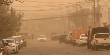 Tormenta de arena en Ciudad Juárez vientos de hasta 80 kmh causan caos en la ciudad