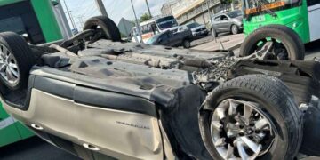 Volcadura lesionadas San Nicolás