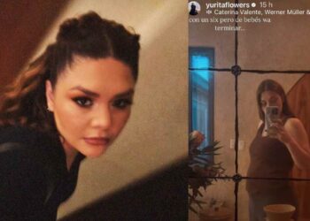 Yuridia muestra por primera vez su pancita de embarazo
