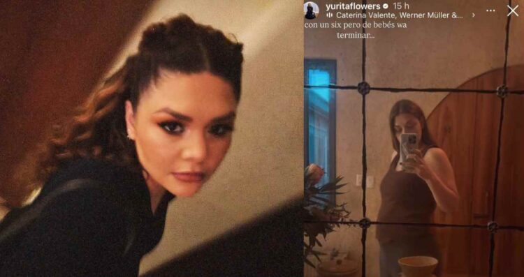 Yuridia muestra por primera vez su pancita de embarazo